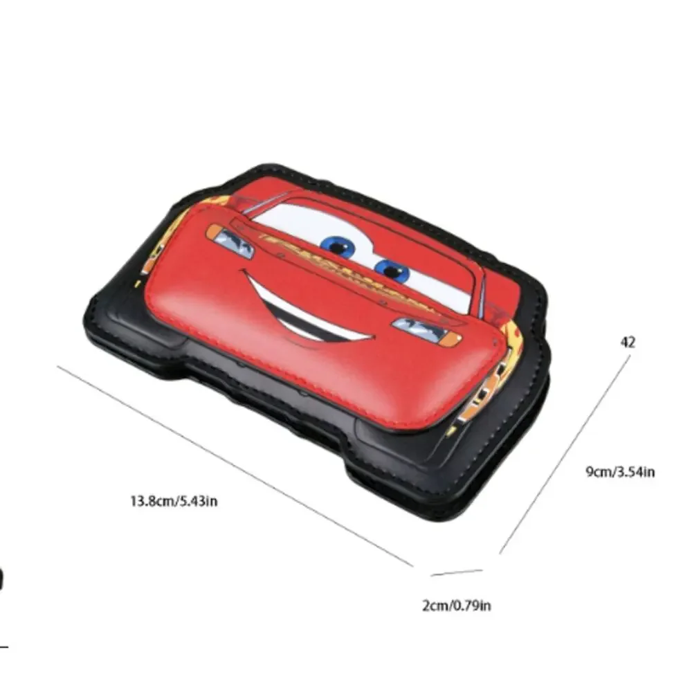 Disney x Pixar Cars Lightening McQueen Vegan Leather Bi-Fold Wallet, New